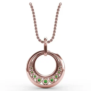 Fashion Fana Always and Forever Emerald Pendant