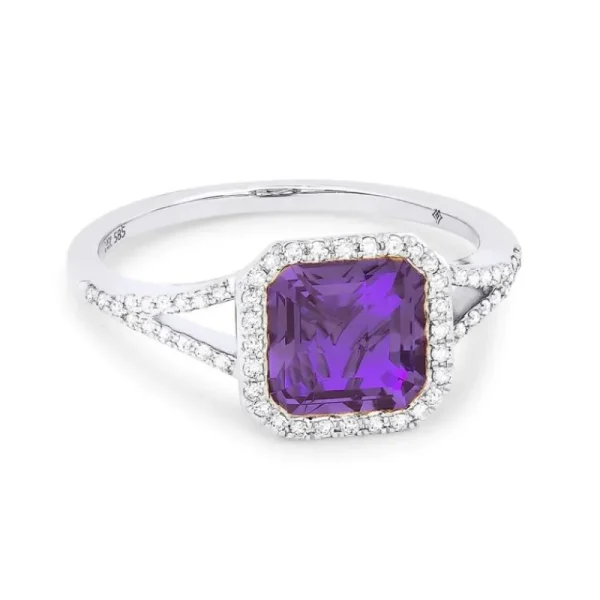Sale Kelley Collection Amethyst & Diamond Ring