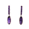 Fashion Kelley Collection Amethyst Huggie Earrings