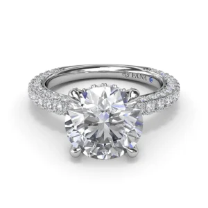 Fashion Fana Angelic Solitaire Diamond Engagement Ring