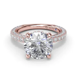 Fashion Fana Angelic Solitaire Diamond Engagement Ring