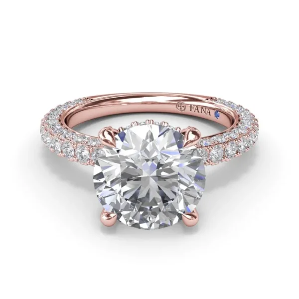 Fashion Fana Angelic Solitaire Diamond Engagement Ring
