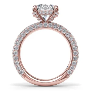 Fashion Fana Angelic Solitaire Diamond Engagement Ring