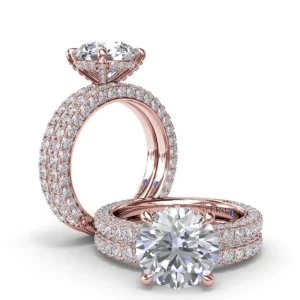 Fashion Fana Angelic Solitaire Diamond Engagement Ring
