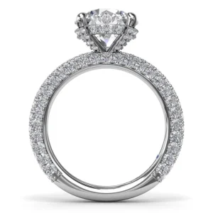 Fashion Fana Angelic Solitaire Diamond Engagement Ring