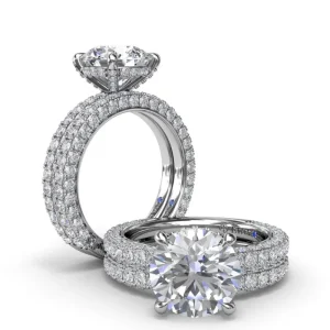 Fashion Fana Angelic Solitaire Diamond Engagement Ring