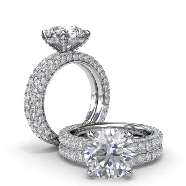 Fashion Fana Angelic Solitaire Diamond Engagement Ring