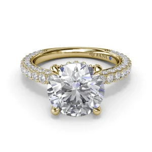 Fashion Fana Angelic Solitaire Diamond Engagement Ring