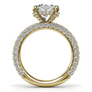Fashion Fana Angelic Solitaire Diamond Engagement Ring