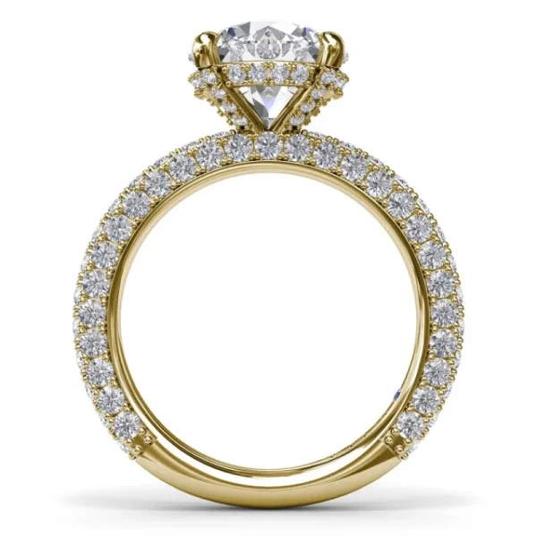 Fashion Fana Angelic Solitaire Diamond Engagement Ring