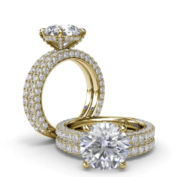 Fashion Fana Angelic Solitaire Diamond Engagement Ring