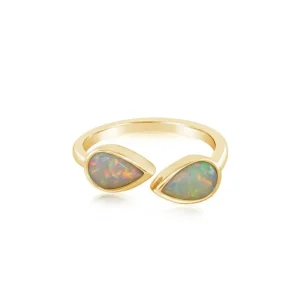 Hot Parlu00e9 Australian Opal Ring
