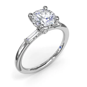 New Fana Baguette Diamond Engagement Ring