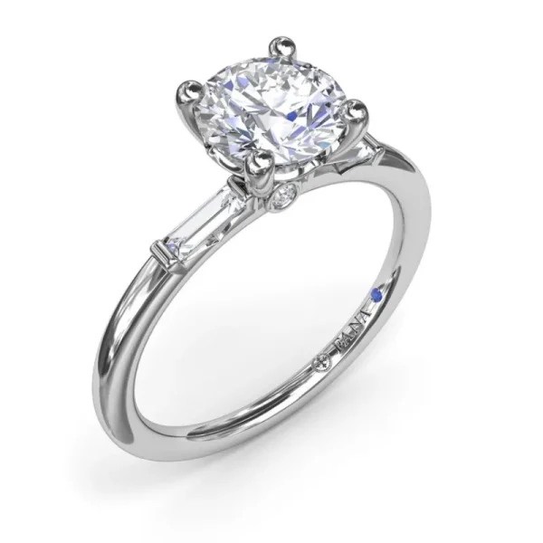New Fana Baguette Diamond Engagement Ring