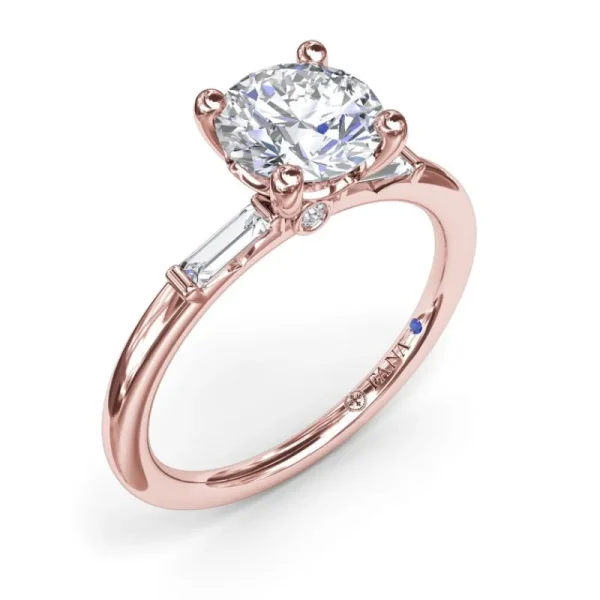 New Fana Baguette Diamond Engagement Ring
