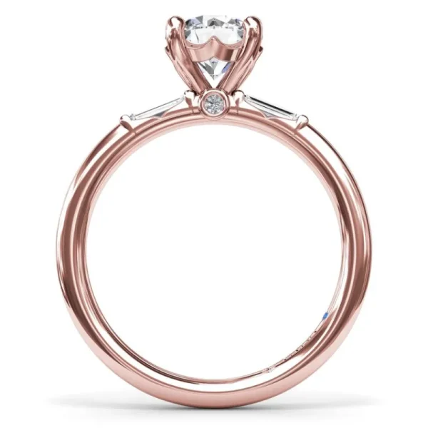 New Fana Baguette Diamond Engagement Ring