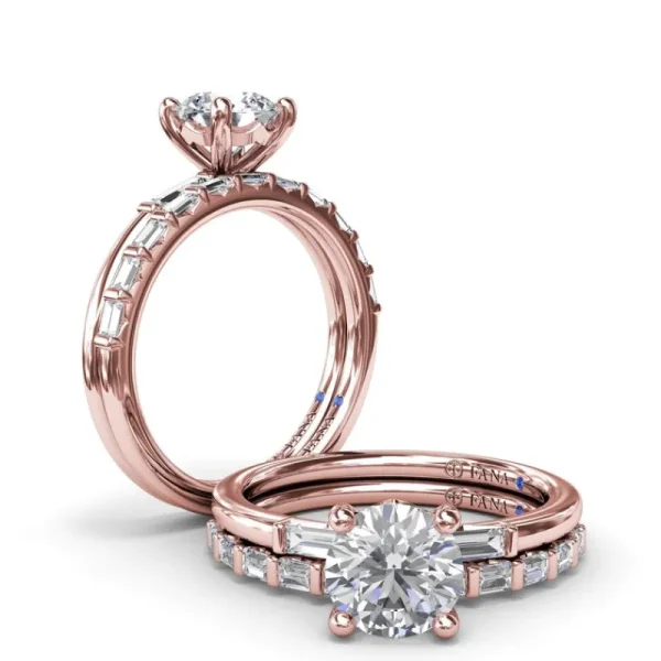New Fana Baguette Diamond Engagement Ring