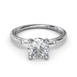 New Fana Baguette Diamond Engagement Ring