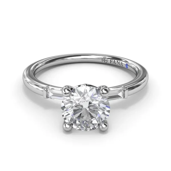 New Fana Baguette Diamond Engagement Ring