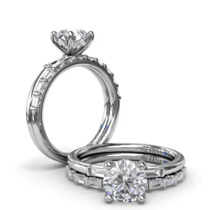 New Fana Baguette Diamond Engagement Ring