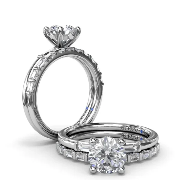New Fana Baguette Diamond Engagement Ring