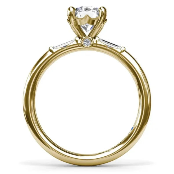 New Fana Baguette Diamond Engagement Ring