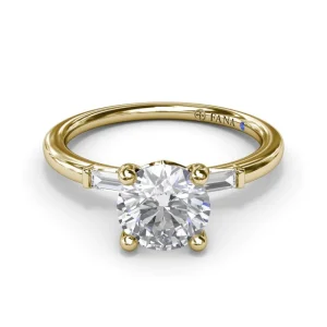 New Fana Baguette Diamond Engagement Ring