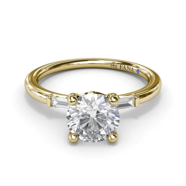 New Fana Baguette Diamond Engagement Ring