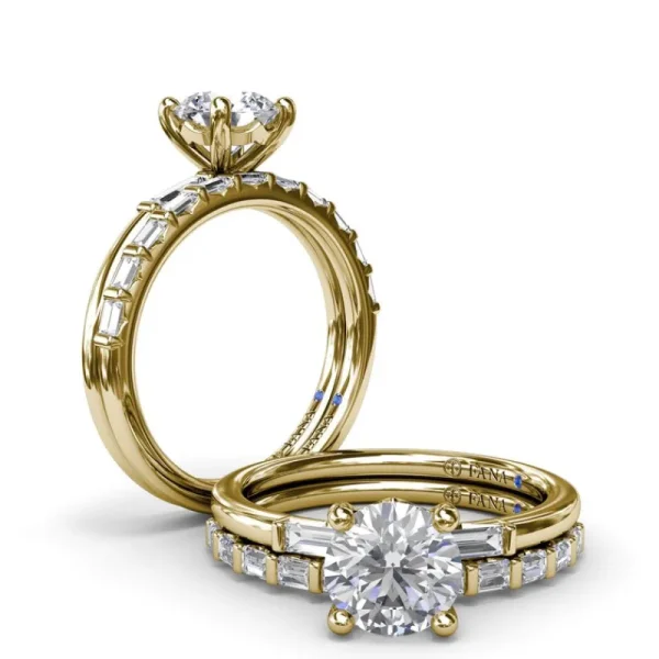 New Fana Baguette Diamond Engagement Ring
