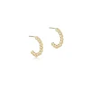 Best ENewton Design Beaded Classic Post Hoop - 3mm Gold