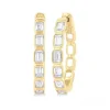 Hot Kelley Collection Bezel Hoop Earrings