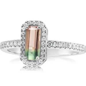 Hot Parlu00e9 Bi-Color Tourmaline & Diamond Ring