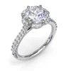 Online Fana Blossoming Halo Diamond Engagement Ring