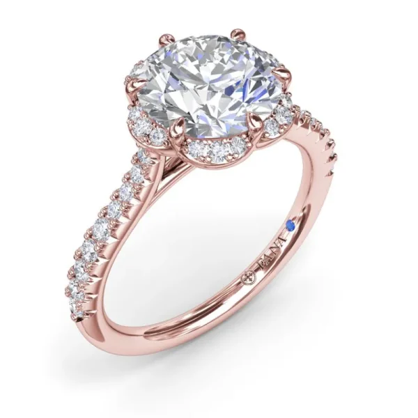 Online Fana Blossoming Halo Diamond Engagement Ring