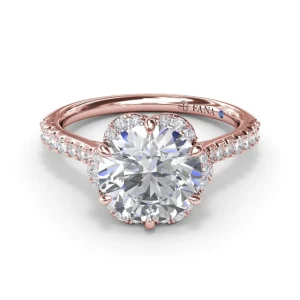 Online Fana Blossoming Halo Diamond Engagement Ring