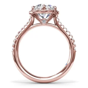 Online Fana Blossoming Halo Diamond Engagement Ring