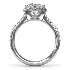 Online Fana Blossoming Halo Diamond Engagement Ring