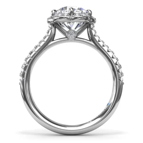 Online Fana Blossoming Halo Diamond Engagement Ring