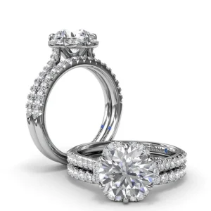 Online Fana Blossoming Halo Diamond Engagement Ring