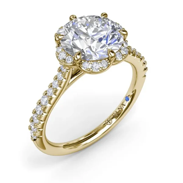Online Fana Blossoming Halo Diamond Engagement Ring