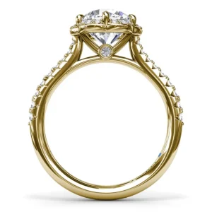 Online Fana Blossoming Halo Diamond Engagement Ring