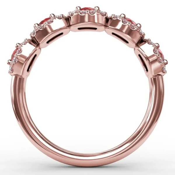 Best Fana Blossoming Love Ruby and Diamond Ring