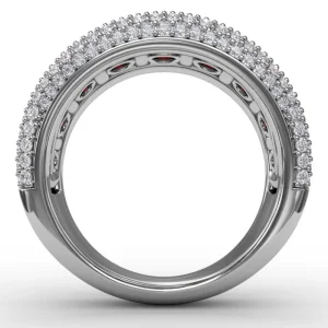 Hot Fana Bold and Beautiful Ruby and Diamond Ring
