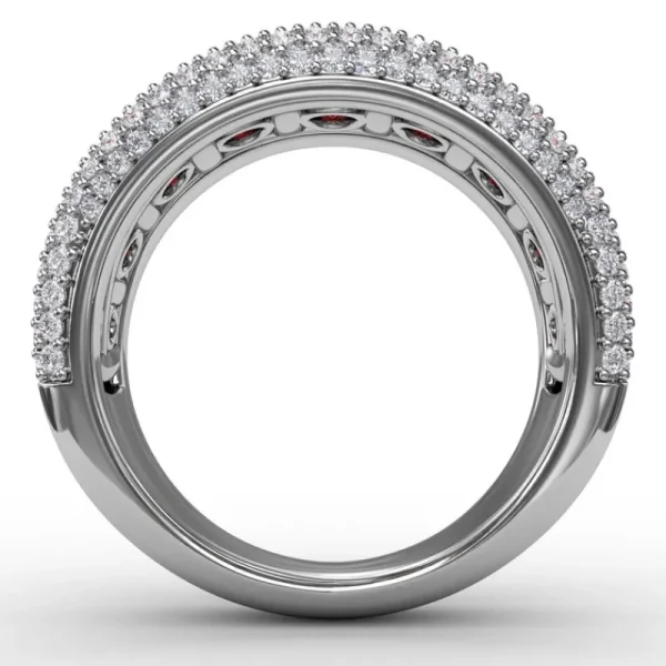Hot Fana Bold and Beautiful Ruby and Diamond Ring