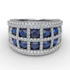 Outlet Fana Bold and Beautiful Sapphire and Diamond Ring