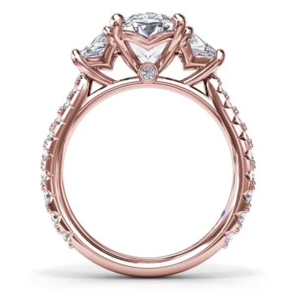 Online Fana Bold Three Stone Oval Diamond Engagement Ring
