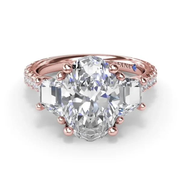 Online Fana Bold Three Stone Oval Diamond Engagement Ring