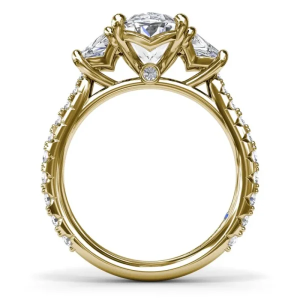 Online Fana Bold Three Stone Oval Diamond Engagement Ring