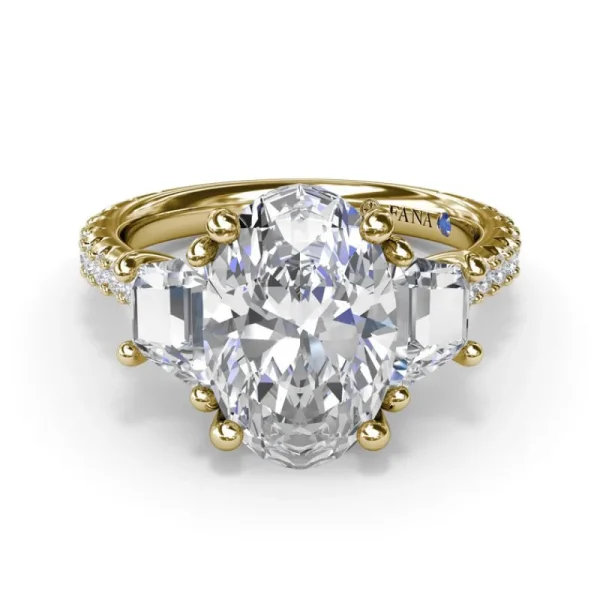 Online Fana Bold Three Stone Oval Diamond Engagement Ring
