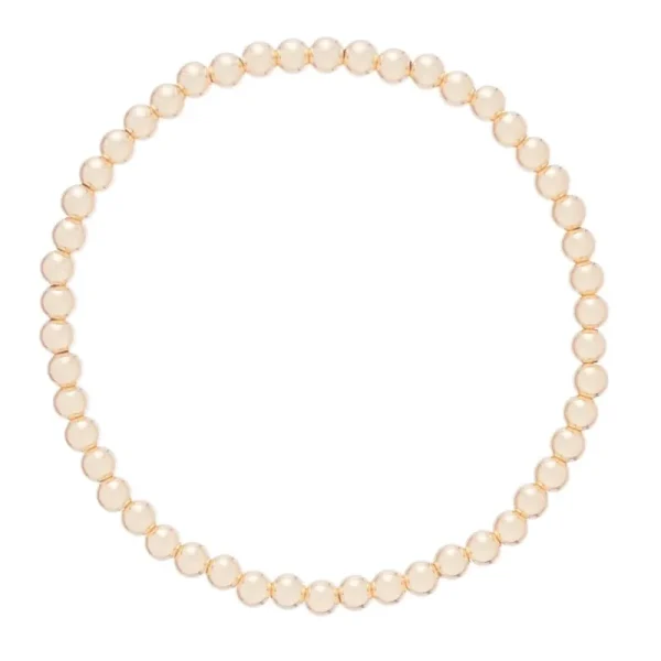 Hot ENewton Design Classic Gold 4 mm Bead Bracelet